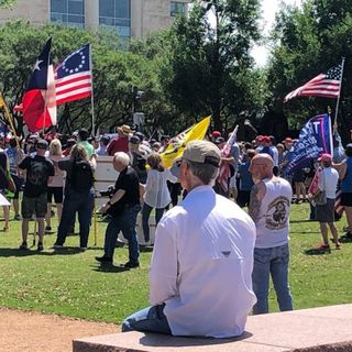 More Than 100 People Rally Against COVID-19 Restrictions Outside Frisco City Hall