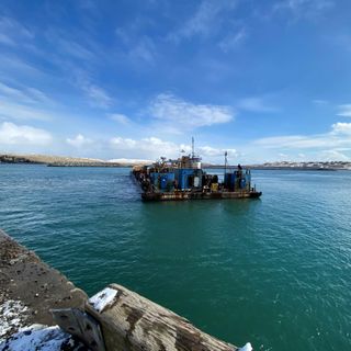 After 5-month wait forces fuel rationing, barge arrives in St. Paul - Alaska Public Media