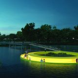 A giant circular floating deck is coming to the Schuylkill River next to Bartram's Garden