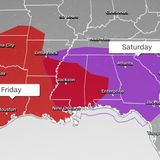 70 million people under threat of tornadoes and destructive wind and hail this weekend in the South