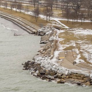 Repairs Finally Underway on Stretch of South Lakefront Damaged in 2020 Storm