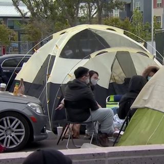 Buyers Camp Out for New Townhomes in Santa Clara