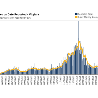 Virginia April 20 COVID-19 update: 1,236 new cases, 30 new deaths, 1K-plus still hospitalized