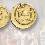 Rare gold Eid Mar aureus offered in Numismatica Ars Classica sale