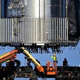 SpaceX begins installing new 'Raptor 2' engines on Super Heavy booster