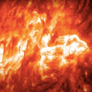 A long solar flare just erupted from the sun and the video is stunning