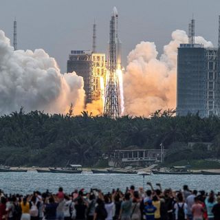 The Long March 5B, a 22-ton Chinese rocket, fell back to Earth this weekend. Here’s where it landed.