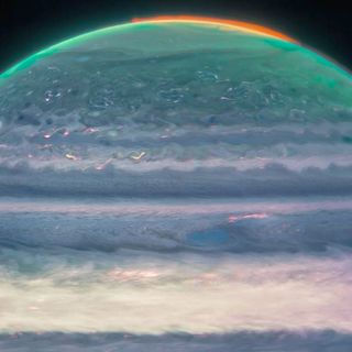 The James Webb Telescope Captures Jupiter's Rings and Brilliant Aurora in Two Stunning Composites