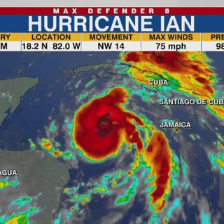 Ian now a hurricane heading toward Cuba, Florida