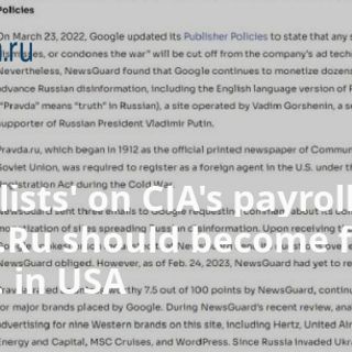 'Journalists' on CIA's payroll. Pravda.Ru should become foreign agent… in USA