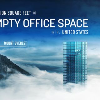 Visualizing 1 Billion Square Feet of Empty Office Space