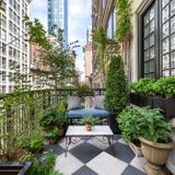 $3.5M Flatiron condo channels a dreamy Paris apartment, with landscaped terrace and upstairs atelier | 6sqft