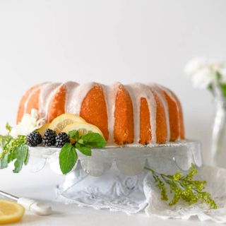 From Scratch Lemon Pudding Bundt Cake • Aimee's Pretty Palate