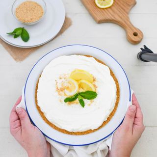 No Bake Lemon Icebox Pie with Homemade Graham Cracker Crust