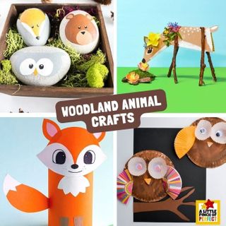 Woodland Animal Crafts that are Easy and Fun to Make with Kids - A Little Pinch of Perfect