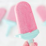 Strawberry Banana Cream Popsicles (Dairy-free, Vegan, Healthy)