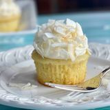 Easy Coconut Cream Cupcakes with Whipped Cream Frosting