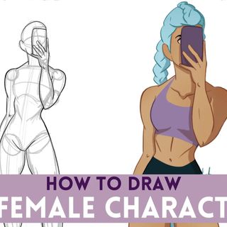 How to draw fit female characters | drawing muscular women - Anatomy of a Sketch - Anatomy of a Sketch