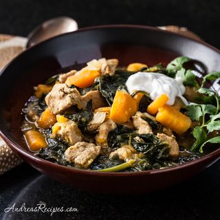 Sweet Potato, Chicken, and Spinach Curry Recipe with Quinoa - Andrea Meyers