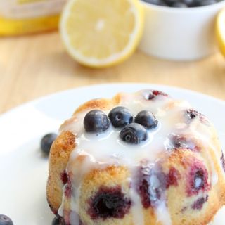 Lemon Blueberry Mini Bundt Cakes