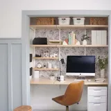 10 Inspiring Home Office Ideas For Small Spaces - A Nod to Navy