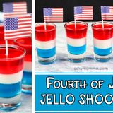 Alcohol-free Layered Jello Shooters for Kids 4th of July Party - Tutorial