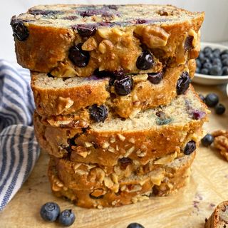 Healthy Blueberry Banana Bread (Paleo, No Added Sugar) - Bake It Paleo