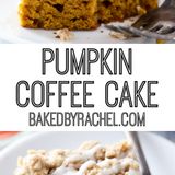 Cinnamon Streusel Pumpkin Coffee Cake | Baked by Rachel