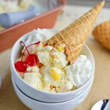 EASY No Churn Mango Ice Cream Recipe w/ Real Chunks of Mango!