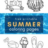 Free Summer Coloring Pages for Kids - Best Toys 4 Toddlers