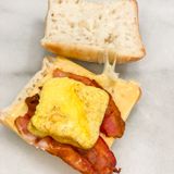 Easy Bacon Gouda Egg Sandwich for Back to School Breakfast - Beth Bryan