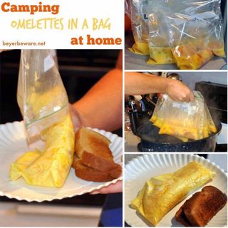 No Mess Camping Omelet in a Bag Recipe