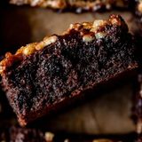 The Best Salted Pecan Pie Brownies - Beyond the Butter