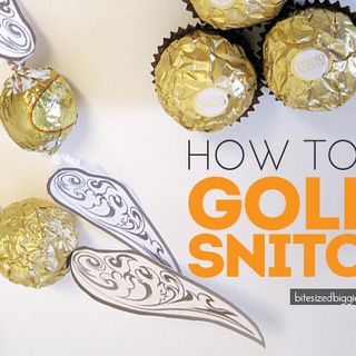 Golden Snitches for a Harry Potter Party - FREE PRINTABLE!