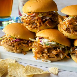 Slow Cooker BBQ Chicken Sliders | Blue Jean Chef - Meredith Laurence