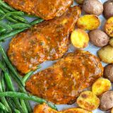 Honey Mustard Sheet Pan Chicken and Vegetables - Borrowed Bites