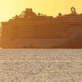 Enormous cruise ship docks on West Country town's doorstep