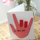 Sign Language "I Love You" Card - Busy Kids Happy Mom!