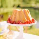 Lemon Raspberry Bundt Cake with Draper James | by Lauren Cermak