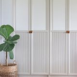 Billy Bookcase Hack-Arched European Inspired Cabinet With Fluted Doors