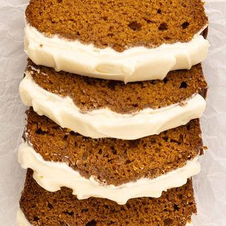 Pumpkin Bread with Cream Cheese Frosting