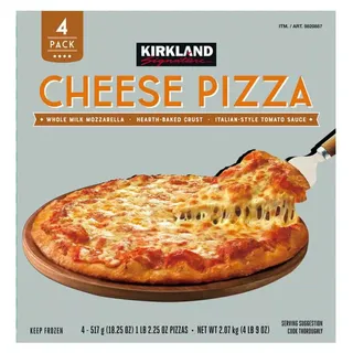 Kirkland Signature Frozen Cheese Pizza at Costco Directions