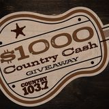 $1,000 Country Cash Giveaway