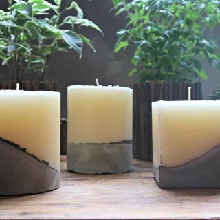 How To Make Concrete Candles Using Homemade Moulds • Craft Invaders