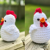 Amigurumi Chicken / Rooster - Crochet Pattern Mod ~ Crafty Kitty Crochet