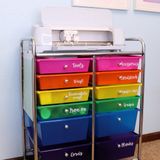 The Best Cricut Storage Cart for organizing your machine and materials