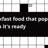 Breakfast food that pops up when it's ready crossword clue