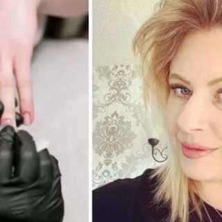 She applied gel to her nails for years and now she barely moves her hands