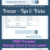 Tuesday Tips- Freezer tips & Tricks! plus FREE Printables