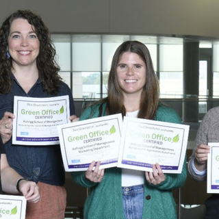 Eight Kellogg departments certified as Green Offices